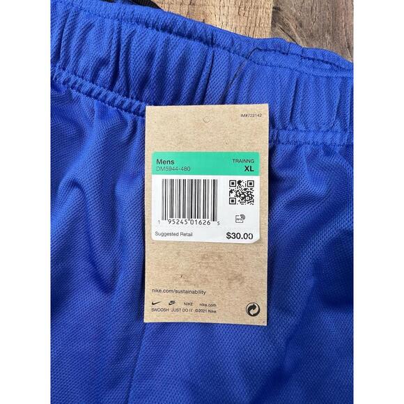NWT Nike Dri-Fit Standard Fit Hybrid Training Shorts Blue XL DM5944-480 New - Picture 4 of 12
